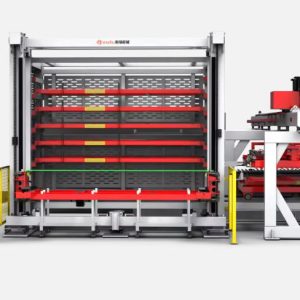 Roll Out Heavy Duty Automatic Sheet Metal Storage System for Warehouse