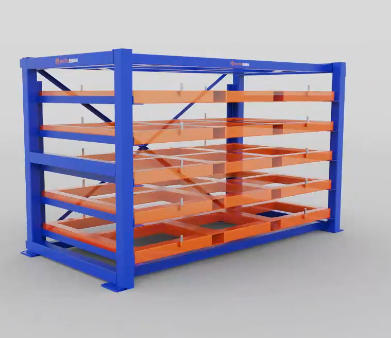 Industrial Heavy Duty Forklift-Compatible Drawer-Type Sheet Metal Storage Shelf