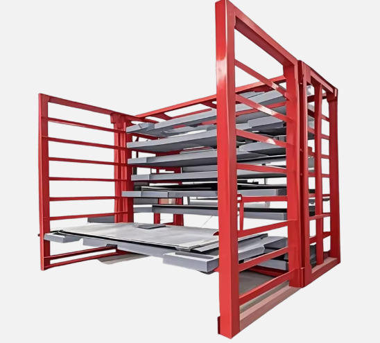 Custom Storage Rack for 6-Meter Plates and Heavy Loads