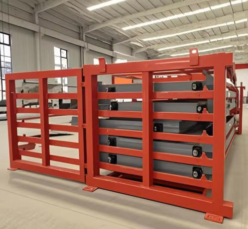 Structural fabrication 6-meter long mild steel sheets rack