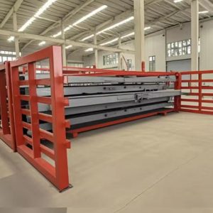 Structural fabrication 6-meter long mild steel sheets rack