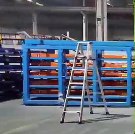 Drawer style steel plate storage equipment