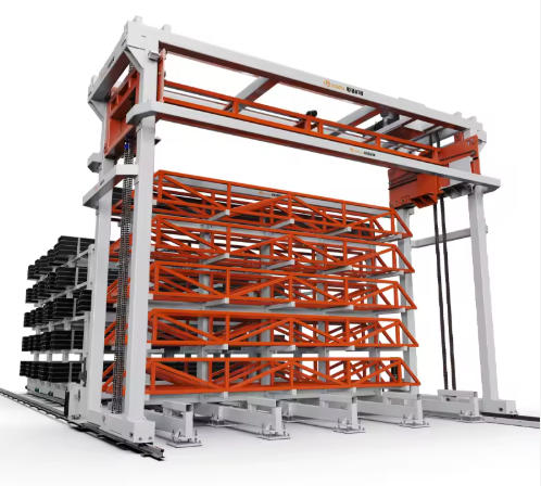 Vertical Intelligent Profile Storage Unit | Fully Automatic Smart Industrial Long Material Warehouse