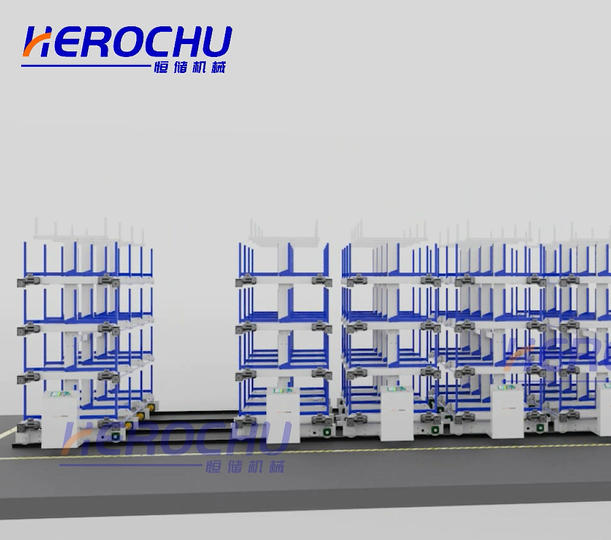 Rail-type telescopic multi-level pipe racking