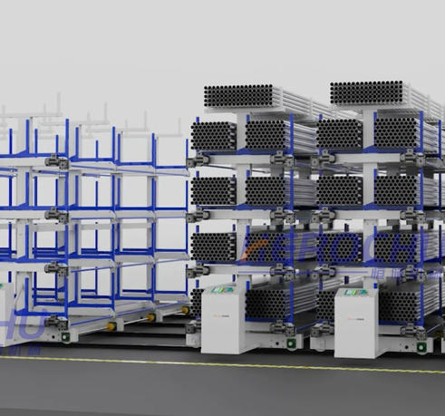 Rail-type Telescopic Multi-Level Pipe Racking