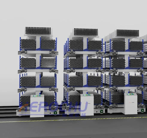 Maximize Your Warehouse Storage Density with Herochu Rail-type Telescopic Cantilever Shelves