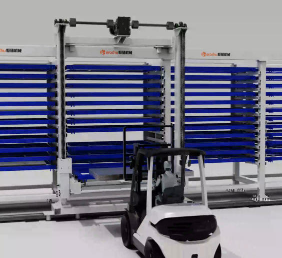 Tower-type automated material storage system