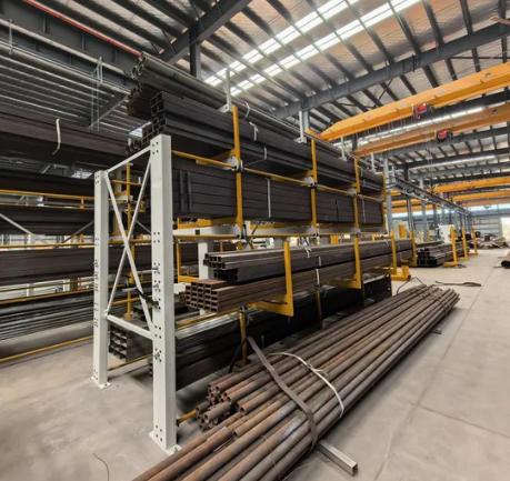 Durable Hand-Controlled Cantilever Racks for Metal Tubes