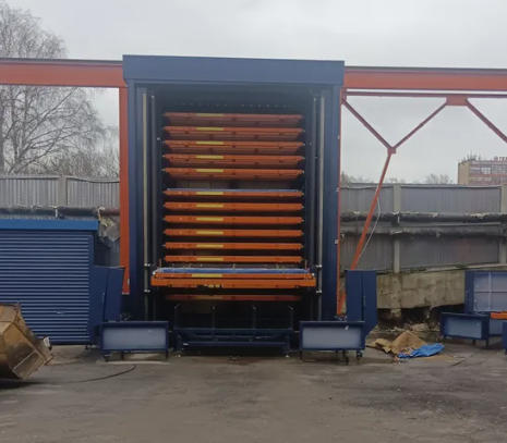 Automatic Two-Tower Plate Storage and Retrieval System