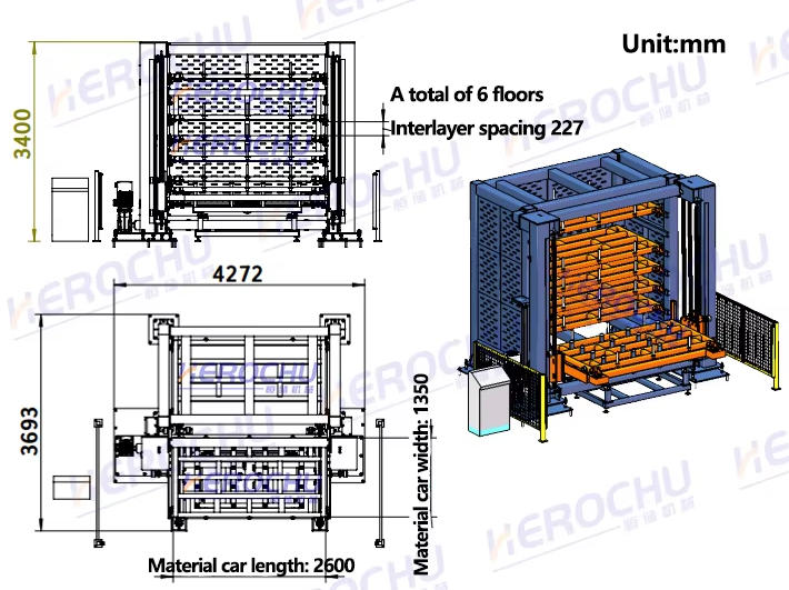 Sheet Metal Organizer Rack