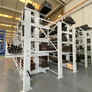 Custom Steel Tube Storage Racks for Heavy-Duty Long Material Management