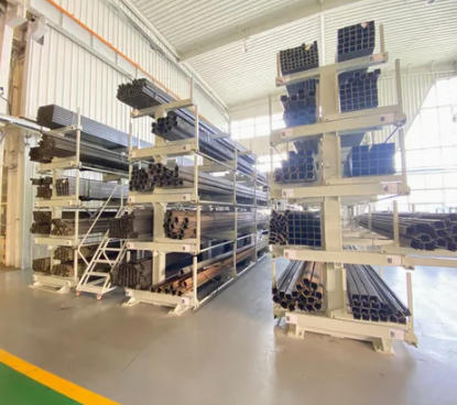 Custom Steel Tube Storage Racks for Heavy-Duty Long Material Management