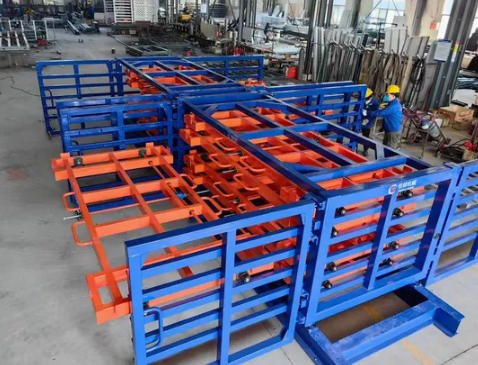 Vertical Sheet Metal Organizer Racks Heavy-Duty Sheet Metal Storage Systems