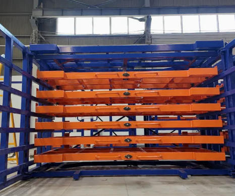 Vertical Sheet Metal Organizer Racks Heavy-Duty Sheet Metal Storage Systems