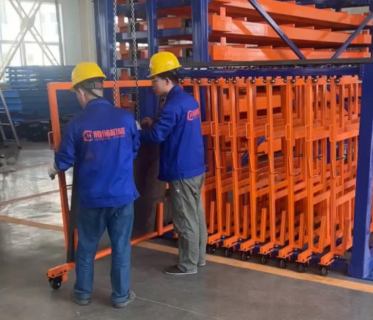 Vertical Sheet Metal Rack System for Steel Plate