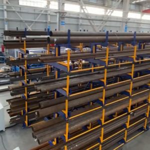 Roll Out Telescopic Cantilever Pipe Rack for 6m Profile Steels