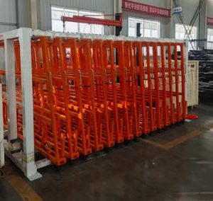 Adjustable Vertical Storage Solution for Sheet Metal Sheets
