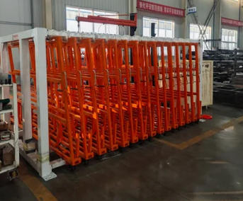 Adjustable Vertical Storage Solution for Sheet Metal Sheets