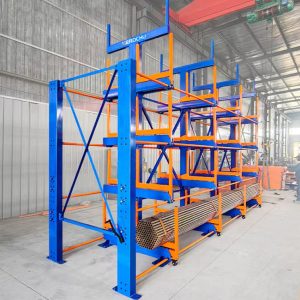New Design Heavy-Duty Telescopic Cantilever Rack – The Ultimate Solution for Steel Pipe Roll Storage