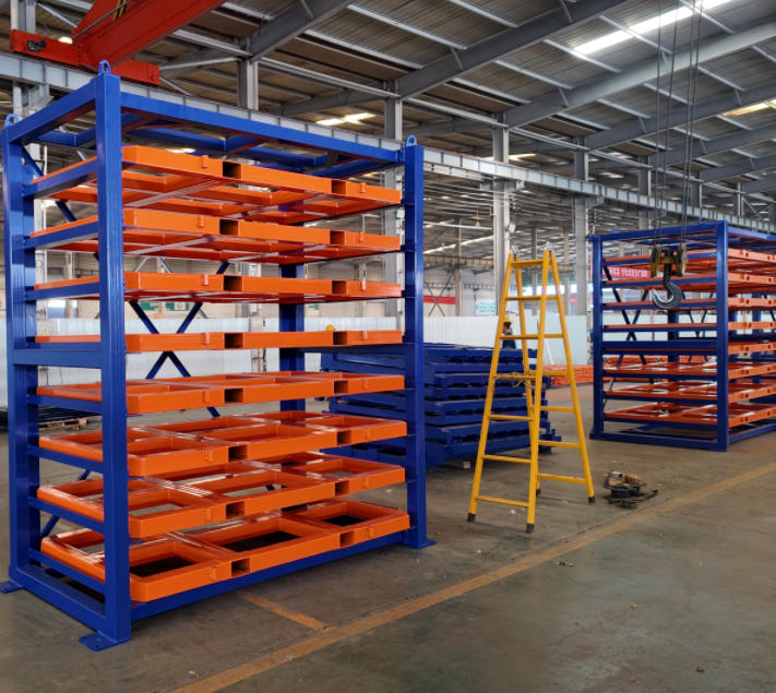 Plate Steel Rack for Sheet Metal Storage of Industrial Warehousing