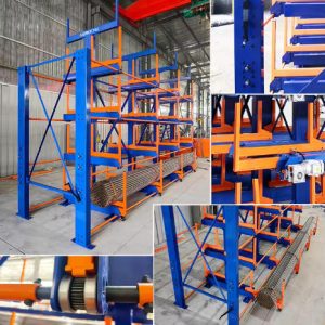Telescopic Cantilever Shelves for Metal Sheet and Pipe Storage