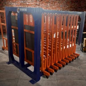 Vertical Sheet Rack System for Efficient Workshop Organization
