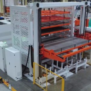 Automated sheet metal storage warehouse system