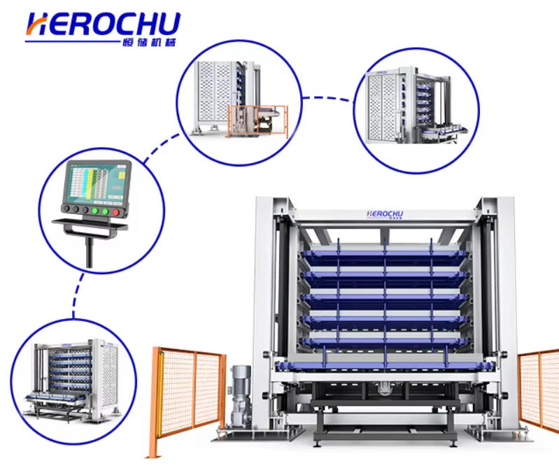 Fully Automatic Steel Plate Storage for Laser Cutting Integration