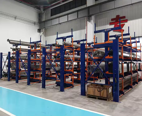 Roll Out Cantilever Racking System for MS Pipes: Streamline Storage with Advanced Drawer Technology