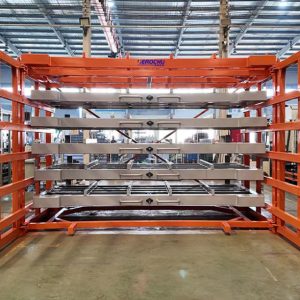 Electric Sliding Drawer Rack: Automated Storage for Heavy Plates & Industrial Sheet Metal
