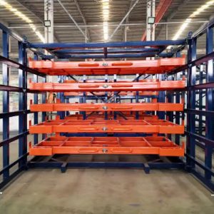 Sliding Drawer Rack for Heavy Plates and Molds – Industrial Storage Solution