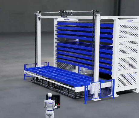 Heavy Duty Warehouse Storage Tower and Robotic Integration: The Ultimate Automatic Intelligent Material Library Workflow