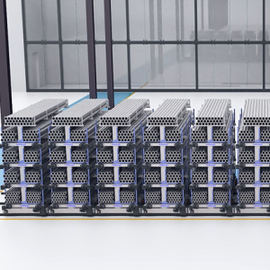 Rail-type Movable Pipe Fitting Storage Racks for Metal Pipe Storage