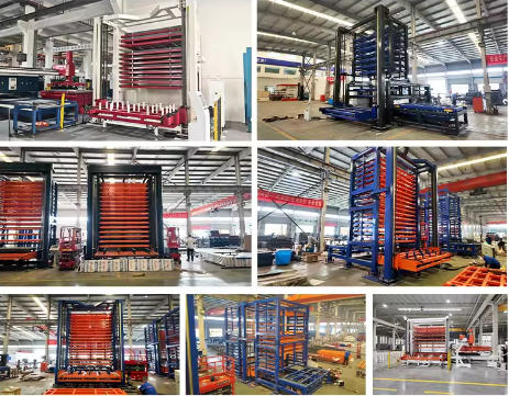 Automatic Sheet Metal Storage High Capacity Intelligent Vertical Storage Rack for Sheet Metal Workshop & Warehouse Automation