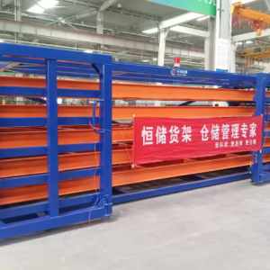 Hand-Cranked Metal Sheet Slide-in Shelving Unit for Heavy Duty Industrial Storage