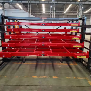 High-Load-Capacity Steel Warehouse Racks: Durable Pull-Out Sheet Racks for Industrial Applications