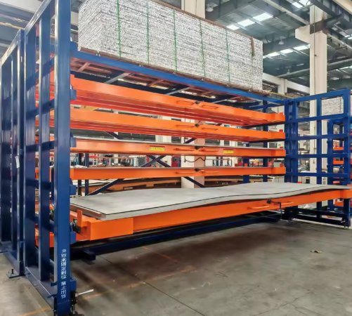 Drawer Type Sheet Shelving System Stacking Racks Shelves for Laser Cutting Workflows