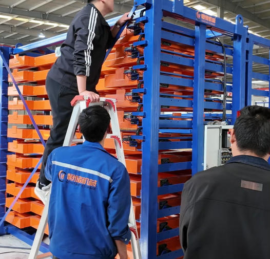 Manual Operated Metal Plate Rack for Drawer Organization