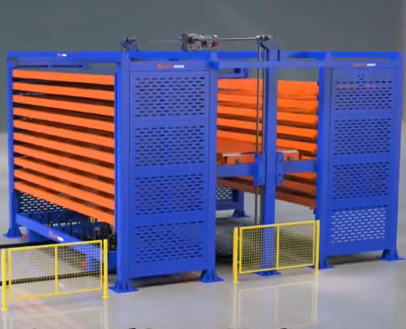 Automatic Twin-Tower Sheet Metal Storage System: Maximizing Space and Efficiency for Heavy-Duty Storage