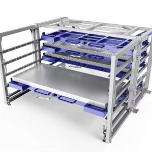 Electric Control Heavy Duty Storage Rack with 8-Layer Boltless Steel Design
