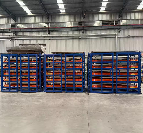 Secure Heavy-Duty Drawer Storage Rack for Manufacturing Plants with Full-Extension Rollers