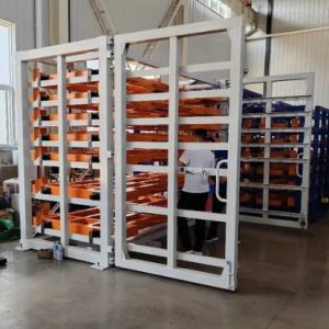 Heavy Duty E-Roll Out Sheet Metal Rack for Warehouse Storage: Maximize Space & Efficiency