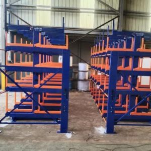 Heavy-Duty Telescopic Cantilever Racking Systems for Pipe Storage