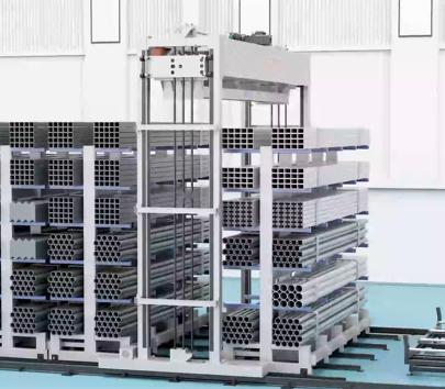 Customized Automatic Storage Rack Unit Industrial Profile Steel Warehouse Systems
