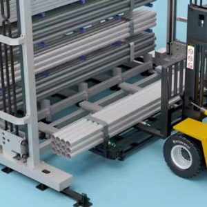 Customized Automatic Storage Rack Unit Industrial Profile Steel Warehouse Systems