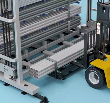 Customized Automatic Storage Rack Unit Industrial Profile Steel Warehouse Systems