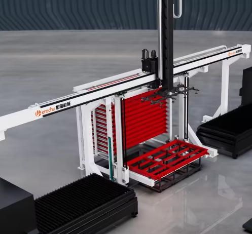 Heavy-Duty Gantry Automatic Loading/Unloading Plate Storage System for High-Volume Fabricators