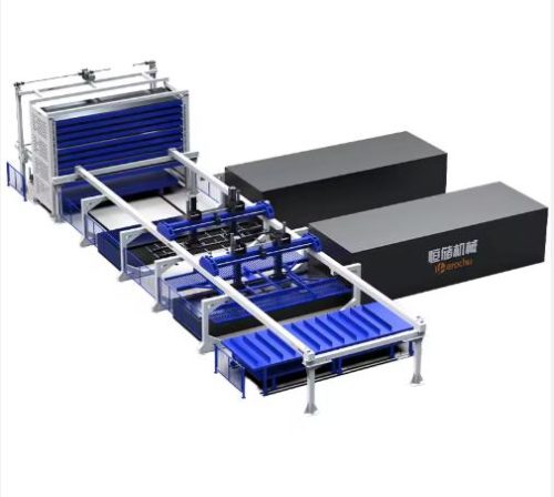 Automatic Offloading Rack System Automatic loading and warehouse system – Sheet Metal & Pipe Storage ...