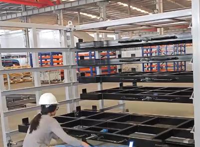 Drawer Type Sheet Shelving System Stacking Racks for Laser