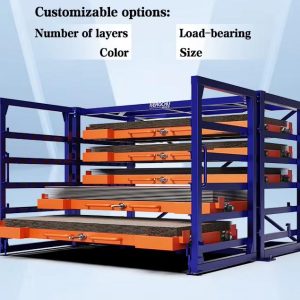 Versatile Industrial Sheet Storage Rack with Drawer System for Modern Fabrication